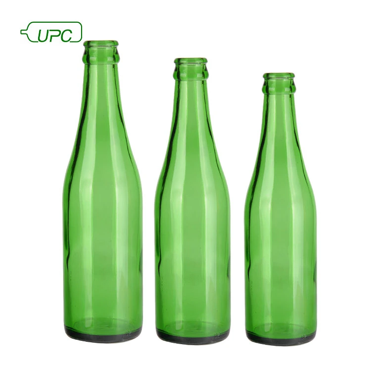 Factory Price Custom 330ml 500ml 640ml 750ml Green Beer Glass Bottle