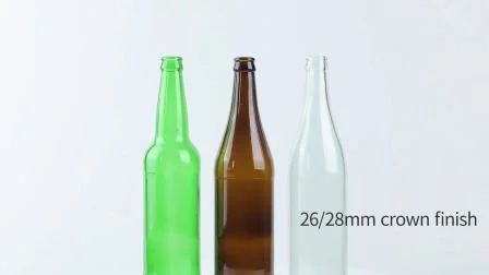 공장 가격 사용자 정의 330ml 500ml 640ml 750ml 녹색 맥주 유리 병