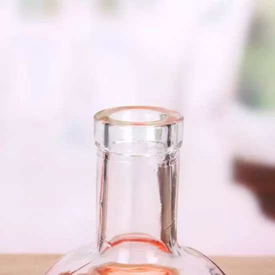 맞춤형 로고 보드카 알코올 용기 유리 와인 병